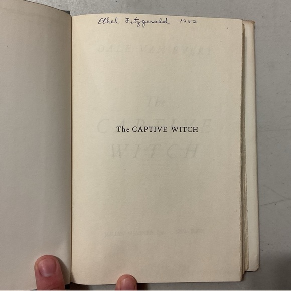 The Captive Witch by Dale Van Every Vintage Hardcover Book - Picture 3 of 7